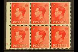 BOOKLET PANE 1936 1d Scarlet Upright Watermark Cylinder Booklet Pane, SG Spec PB 2,  Cylinder "F3 - No Dot",... - Non Classificati