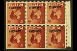 BOOKLET PANE 1936 1½d Red-brown, Watermark Inverted, Each Stamp With "CANCELLED" Handstamp, SG Spec PB3au,... - Unclassified