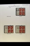 BOOKLET PANES WITH ADVERTISING LABELS FINE MINT COLLECTION Of 1½d Panes Of 4 Stamps + 2 Labels, We See The... - Unclassified