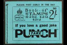 1936 COMPLETE BOOKLET (Oct) 2s Booklet, Blue Cover "Punch", SG BC2, Number 363. Comprises Of 1½d X4 +2... - Non Classés