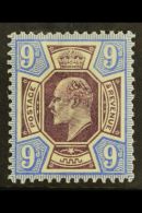 1902-10 9d Slate Purple & Deep Ultramarine De La Rue, SG Spec M40(4), Never Hinged Mint. For More Images,... - Non Classés