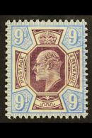 1902-10 9d Slate- Purple And Pale Ultramarine De La Rue, SG Spec M40(2), Never Hinged Mint. For More Images,... - Non Classés