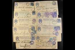 1888-1901 JUBILEE FRANKED REGISTERED ENVELOPES COLLECTION A Lovely Range Of Stationery Registered Envelopes (10),... - Autres & Non Classés