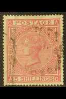 1867-83 5s Rose On White Paper, Wmk Anchor, SG 134, Lightly Used With Pressed Vertical Crease At Left. Rather Nice... - Sonstige & Ohne Zuordnung