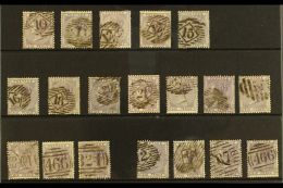 1855-57 SIXPENNY LILACS A Delightful Used Selection Of 6d Lilac, SG 69/70, Mostly Bearing Different London... - Autres & Non Classés