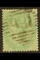 1855-57 1s Pale Green No Corner Letters, SG 73, Used & Well- Centered For This. For More Images, Please Visit... - Altri & Non Classificati