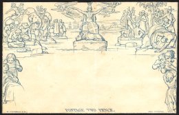 1840 2d Blue Mulready Envelope, Stereo A199, Unused. For More Images, Please Visit... - Autres & Non Classés