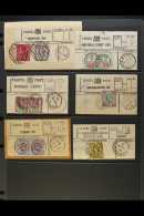 PARCEL POST LABELS WITH 1887 JUBILEE AND KE7 FRANKINGS 1888 Grantham With 1½d And 6d, 1896 Alexander St,... - Sonstige & Ohne Zuordnung