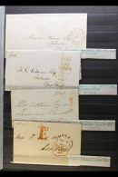 1811 TO 1850 STAMPLESS COVERS COLLECTION. A Charming Collection, In Large Part A Collection Of Penny Rate Markings... - Altri & Non Classificati