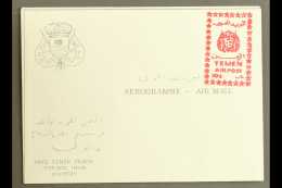 ROYALIST 1967 10b Red On White "YEMEN AIRPOST" Handstamp (SG R135a) Applied To Full Aerogramme, Very Fine Unused.... - Yemen