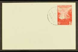 1956 10b Red On Slightly Bluish Wove Paper Air Letter Sheet, Very Fine CTO Used At Sanaa. Only 500 Printed. For... - Yémen
