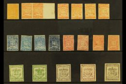 1859-62 "CLASSICS" SELECTION A Delightful Mint & Unused Group On A Stock Card That Includes 1859-62 All... - Venezuela