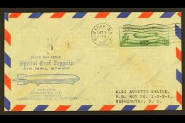 1933 (Oct 2) AIR 50c Green "Century Of Progress", Sc C18, First Day Cover With Cachet Sponsored By Aerophilatelic... - Sonstige & Ohne Zuordnung