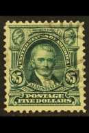 1902-03 $5 Blue-green, Perf 12 (SG 319, Sc 313), Lightly Used And Very Fine Centering. For More Images, Please... - Other & Unclassified