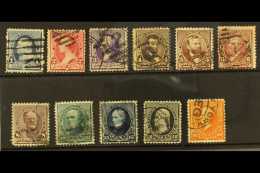 1890-93 Complete Set (SG 224/34, Sc 219/29), Good To Fine Used. (11 Stamps) For More Images, Please Visit... - Other & Unclassified