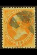 1873 15c Yellow-orange (SG 165, Sc 163) Very Fine Used With Excellent Centering. For More Images, Please Visit... - Andere & Zonder Classificatie