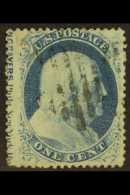 1857-61 1c Blue (SG 26, Sc 24) Very Finely Used With "NGRAVERS.Phila.New York Bo" Inscription At Left. Very... - Autres & Non Classés