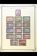 1953-73 COMPLETE MINT / NHM COLLECTION Presented In Mounts On Printed Pages. An Attractive Collection With A... - Turks- En Caicoseilanden