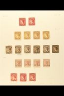 1867-95 FINE MINT COLLECTION On Album Pages, Includes 1867 1d Dull Rose (no Wmk) X2, 1873-79 1d Dullrose-lake X2... - Turks & Caicos
