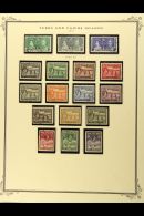 1867-1957 FINE USED COLLECTION In Hingeless Mounts On Pages, ALL DIFFERENT, Inc 1867 1d & 1s, 1873-79 1d (x2... - Turks & Caicos