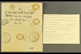 1881 Registered Envelope (opened For Display) From Yenisehir To Kadikoy (Constantinople) Bearing On Address Side... - Autres & Non Classés