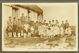 1932 (15 Feb) Real Photo Picture P/card "The Children Of Tristan Da Cunha / Photo: Sir Hubert Wilkins" Shows A... - Tristan Da Cunha