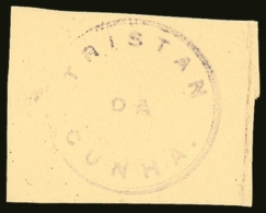 1908 Type I Cachet In Violet, SG C1, Very Fine Strike On Piece. Tidy And Appealing, Cat £4000 On Cover.... - Tristan Da Cunha