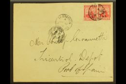 1918 (12 Nov) Cover To Port Of Spain, Bearing 1913-23 1d (SG 150) & 1918 1d "War Tax" Opt (SG 189) Tied By... - Trinidad En Tobago (...-1961)