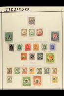 1917 TO 1962 COLLECTION Small But Useful Range With 1917 Mint Values To 4r, 1922-4 Values To 1s Used (x2, Both... - Tanganyika (...-1932)