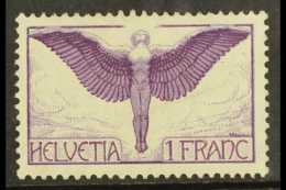 1924 1Fr Dark Violet Icarus, Ordinary Paper, Mi 191x, Never Hinged Mint For More Images, Please Visit... - Other & Unclassified