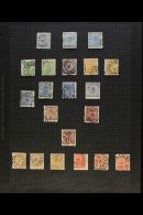 1855-1924 ATTRACTIVE USED COLLECTION With Shades On Leaves, Inc 1855-58 4s (x3), 1858-72 Set Inc 5o (x2) & 24o... - Autres & Non Classés