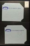 1969-71 OFFICIAL AEROGRAMMES Small Group Of Formula Air Letters, Two Inscribed "On His Majesty's Service" (one... - Swasiland (...-1967)