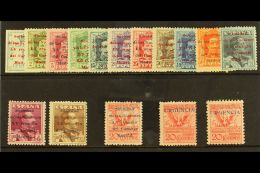 1929 League Of Nations Set Complete Including Express And "Urgencia" Ovpts (both Perfs), SG 521/E534, 535, 535a,... - Andere & Zonder Classificatie