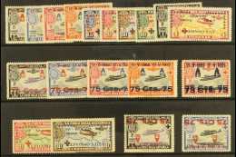 1927 25th Anniversary Of The Coronation Air Overprint Set, SG 445/54, With A Fine Range Of VARIETIES Including 20c... - Sonstige & Ohne Zuordnung