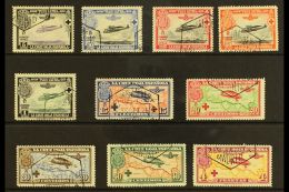 1926 Red Cross Air Set Complete, SG 407/16, Very Fine Used. (10 Stamps) For More Images, Please Visit... - Andere & Zonder Classificatie