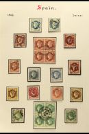 1862 ISABELLA COLLECTION Superb Used Collection Of The "curved Value Label" Issue Including 2c Shades (2), 4c Incl... - Altri & Non Classificati