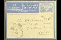 ACTIVE SERVICE LETTER CARD 1944 3d Ultramarine On Creamy White With Overlay, H&G 3, Fine Used With "Bulawayo... - Rhodésie Du Sud (...-1964)