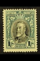 1931-7 1s Black & Greenish Blue, Perf.14, SG 23b, Never Hinged Mint. For More Images, Please Visit... - Southern Rhodesia (...-1964)