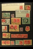 FORERUNNERS 1915-22 Collection Of King George V Heads Of South Africa Bearing Postmarks Of South West Africa From... - Africa Del Sud-Ovest (1923-1990)