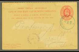 1918 (30 Jul) 1d KEVII Cape Postal Card To Windhuk Cancelled By Very Fine "FRANZFONTEIN" Rubber Cds Postmark In... - Zuidwest-Afrika (1923-1990)