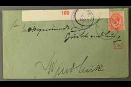 1917 (7 May) Cover To Windhuk Bearing 1d Union Tied By Fine "USAKOS" Converted German Cancelled, Putzel Type B3... - South West Africa (1923-1990)
