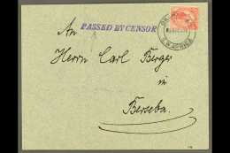 1916 (3 Apr) Cover To Berseba Bearing 1d Union Stamp Tied By Fine "OKAHANDJA / S.W. AFRICA" Cds Postmark, Putzel... - Afrique Du Sud-Ouest (1923-1990)
