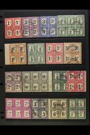 POSTAGE DUES 1914-61 USED BLOCKS OF FOUR COLLECTION - Great Looking Lot With A Wide Range Of Values, We See... - Ohne Zuordnung