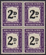 POSTAGE DUES 1948-49 2d Black & Violet, SG D36, Very Fine Never Hinged Mint BLOCK Of 4, The Two Top Stamps... - Unclassified