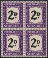 POSTAGE DUES 1948-49 2d Black & Violet, SG D36, Very Fine Never Hinged Mint BLOCK Of 4, The Two Top Stamps... - Zonder Classificatie