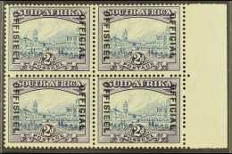 OFFICIAL 1939 2d Blue And Violet (20mm Between Lines Of Overprint), SG O23, Right Marginal BLOCK OF FOUR Very Fine... - Ohne Zuordnung