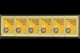 CINDERELLA LABEL 1944 "The Cape Town Philatelic Society" 1d Blue & Buff, Strip Of 6 Labels With Margins All... - Zonder Classificatie