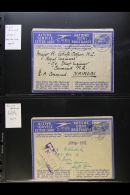 AEROGRAMMES 1941-4 Complete Run Of "Active Service Letter Card" Inscribed Aerogrammes, With Both English &... - Unclassified