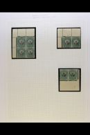 1926-7 ½d Pretoria Printings, Group Of Pairs Or Blocks, Includes Corner Pair & Block Of 4 With... - Ohne Zuordnung