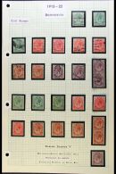 1913-24 COIL STAMPS KING'S HEADS COILS - FINE MINT & USED COLLECTION - Good Lot That Includes All Values Mint... - Non Classificati
